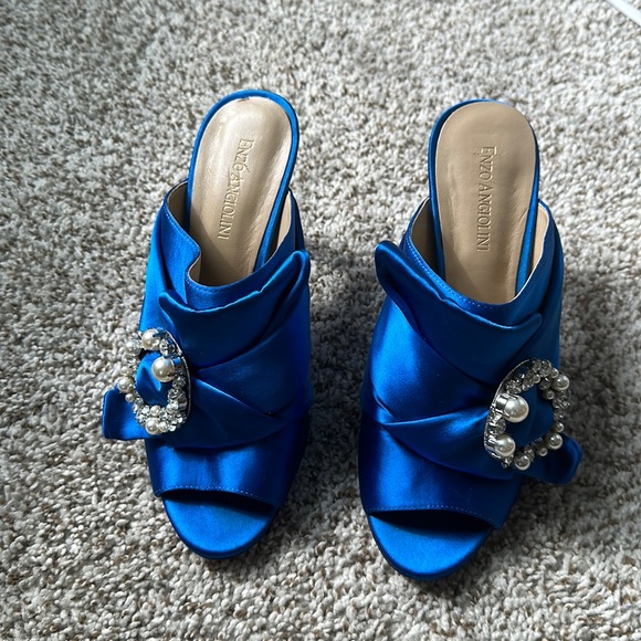 Enzo Angiolini Shoes - Enzo Angiolini royal blue Mule.Worn once